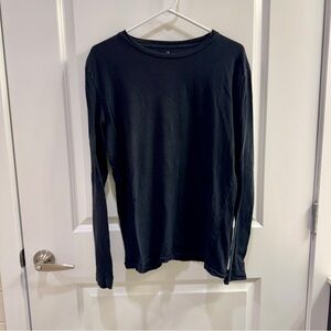 Men's American Eagle Basic Black Long Sleeve Shirt